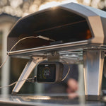 Digital Temperature hub attached to Koda 2 gas Powered Pizza oven. With Food Probe