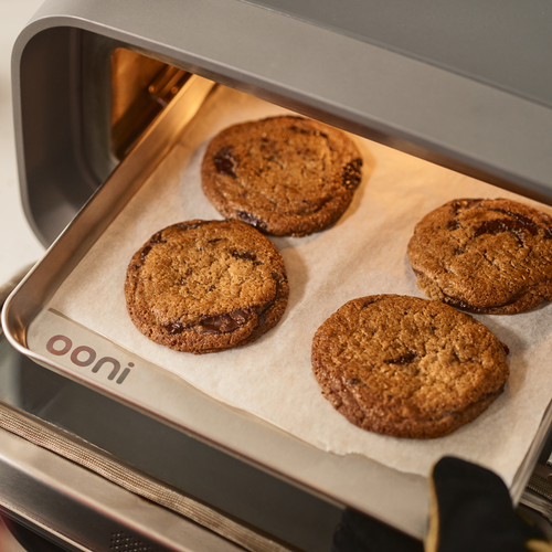 Cookies baking inside the Ooni Volt 2