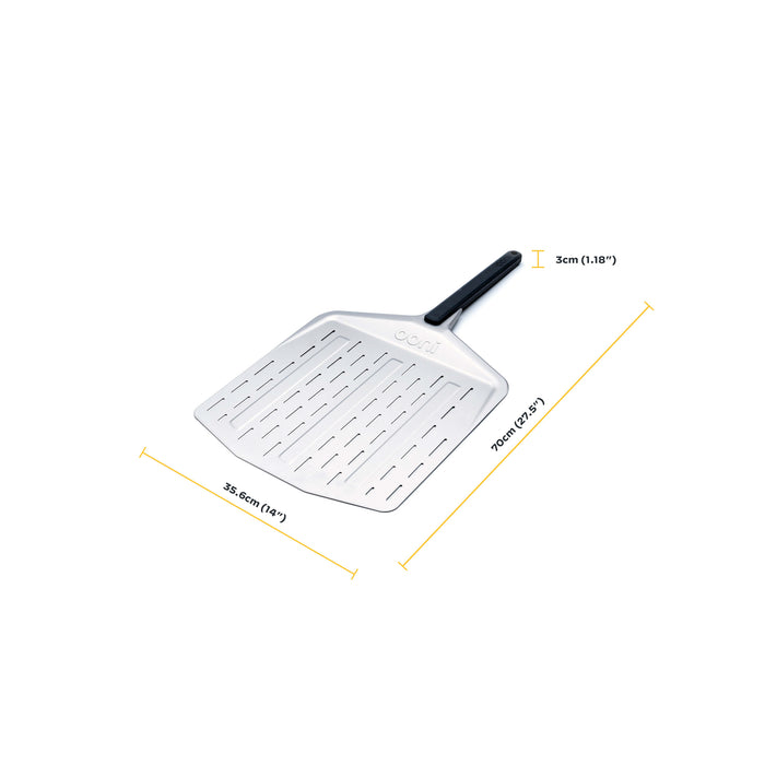 Ooni 14″ Perforated Pizza Peel - Ooni Europe | Click this image to open up the product gallery modal. The product gallery modal allows the images to be zoomed in on.