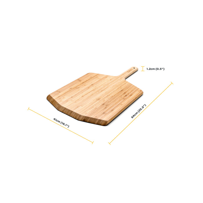 Ooni 16″ Bamboo Pizza Peel & Serving Board - Ooni Europe | Click this image to open up the product gallery modal. The product gallery modal allows the images to be zoomed in on.