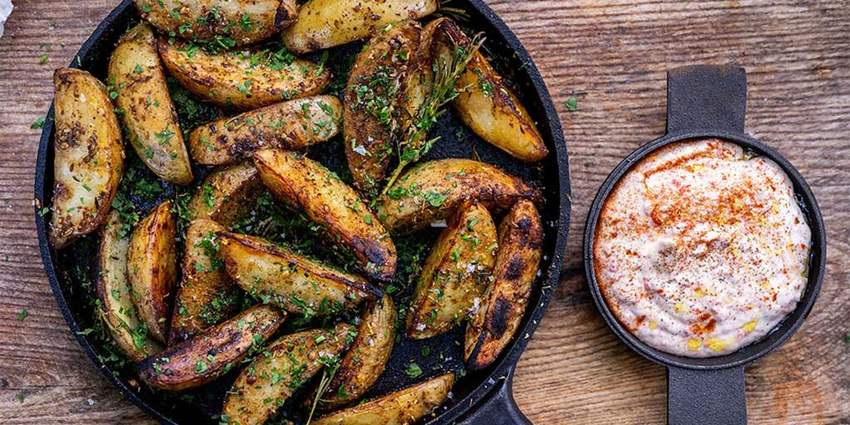 Gill Meller’s Spicy Potato Wedges with Firecracker Mayo — Ooni Europe