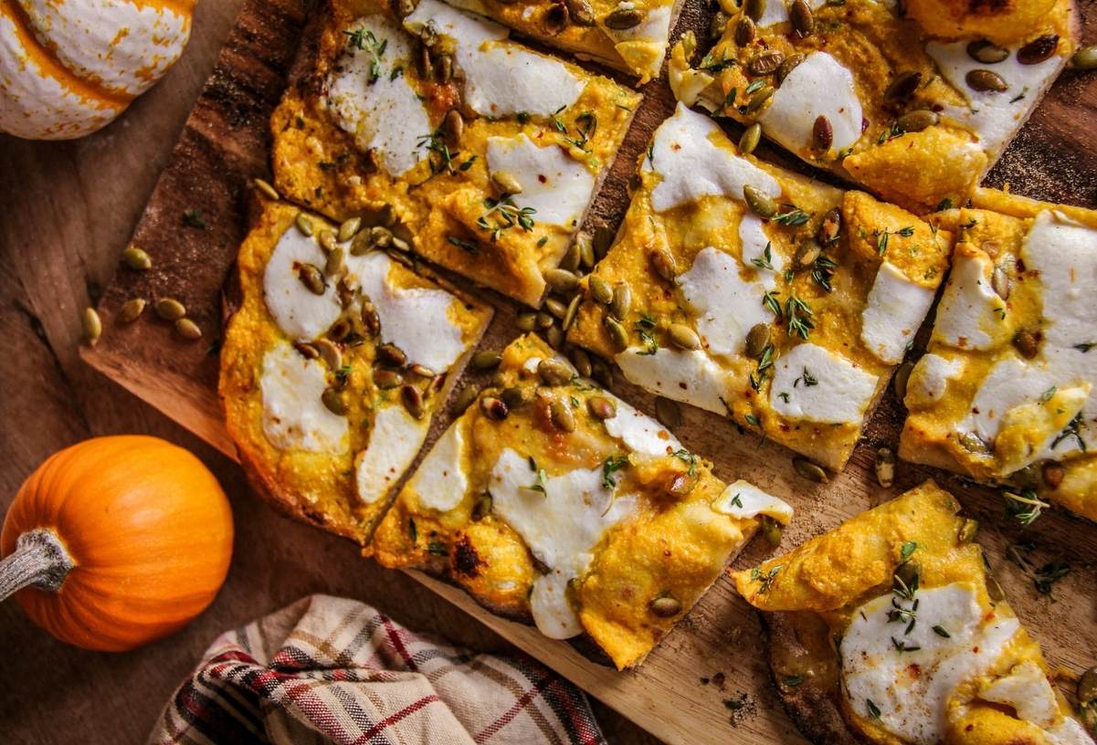 Protein-crust Pizza with Pumpkin, Thyme, and Ricotta Recipe — Ooni Europe