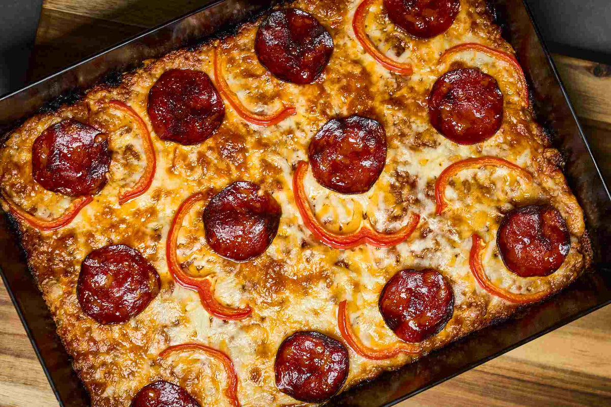 Scandinavian Detroit-style Pizza: Lørdagspizza — Ooni Europe