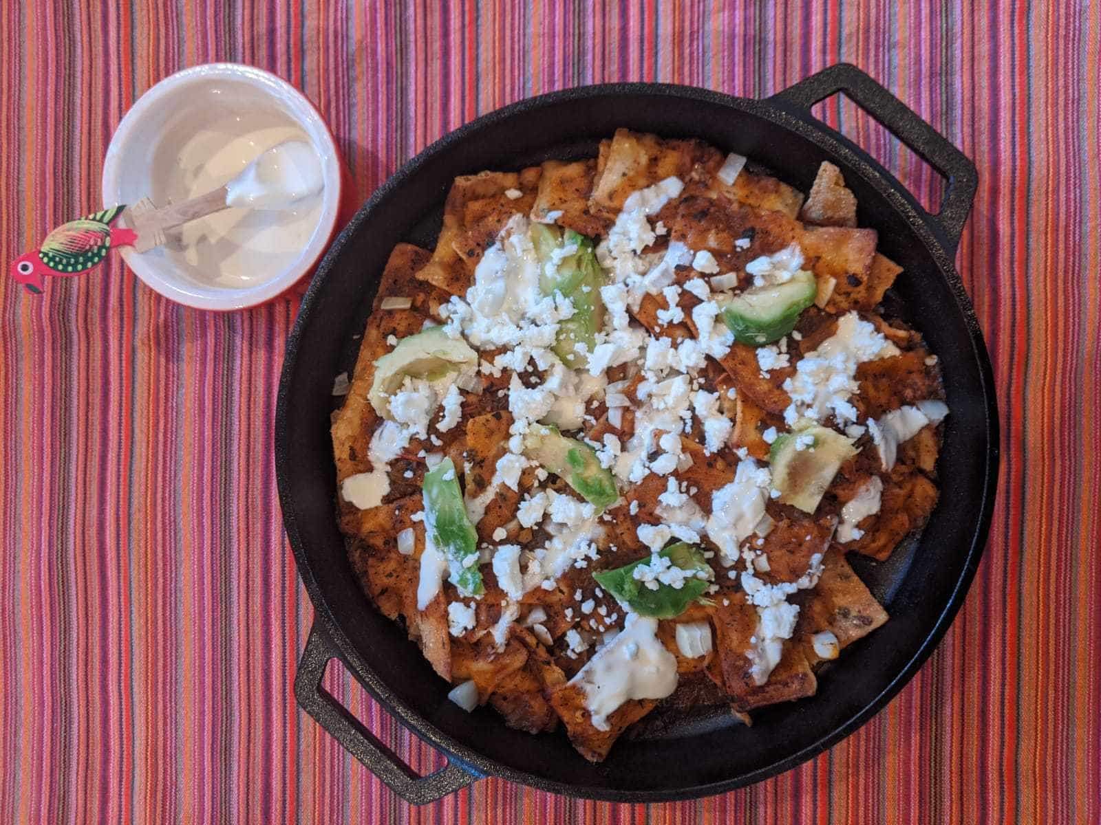 Chilaquiles in Cast Iron Skillet Recipe — Ooni Europe