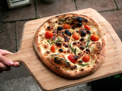 Focaccia pizza with cherry tomato and rosemary