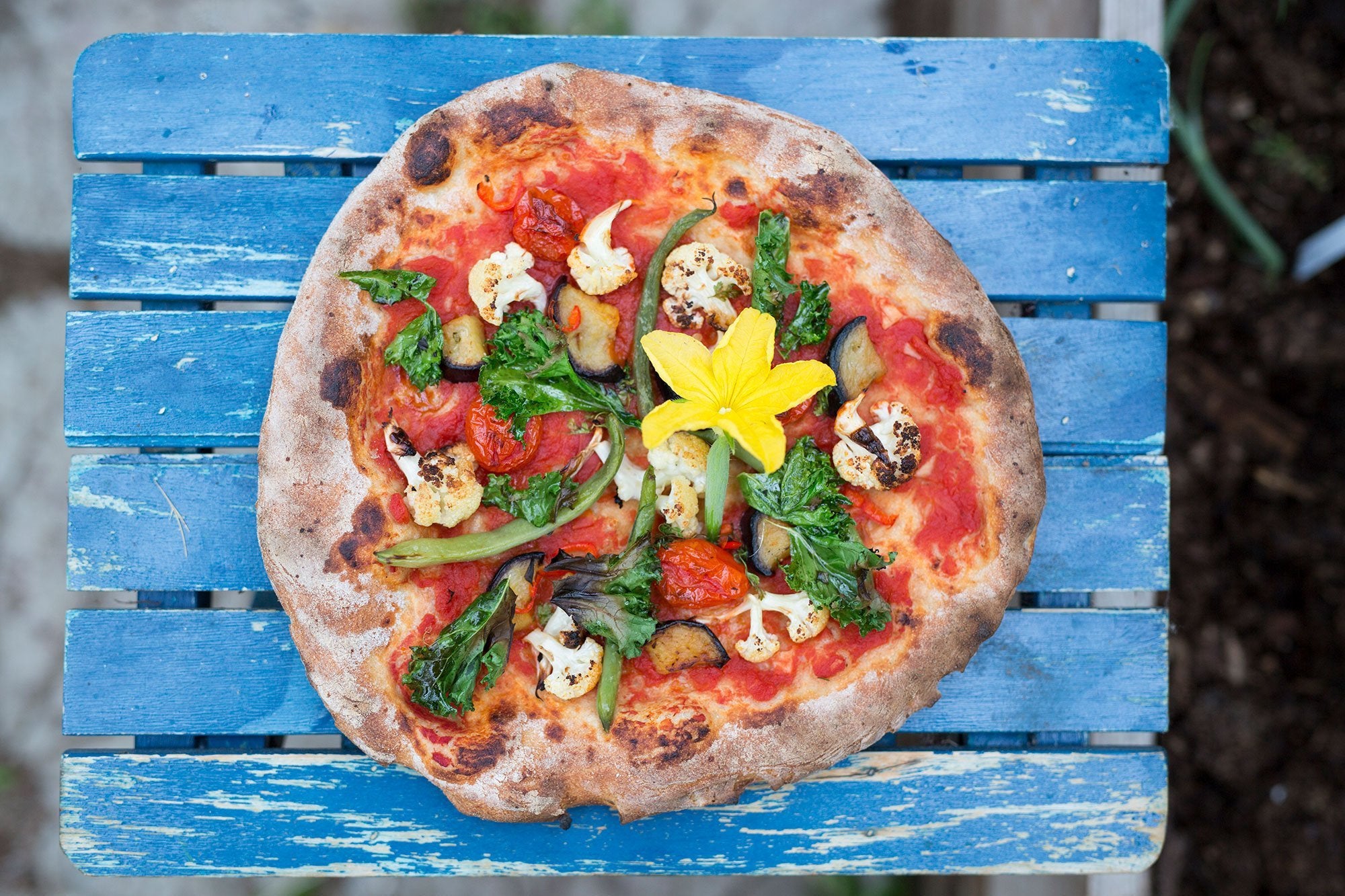 Kale, Green Bean, Eggplant & Cauliflower Pizza Recipe — Ooni Europe