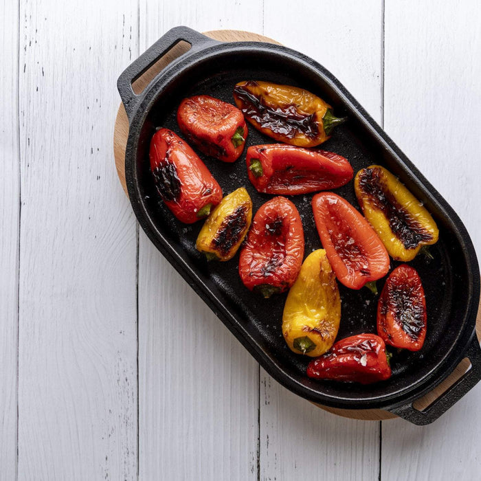 Roast Peppers with Salsa Verde