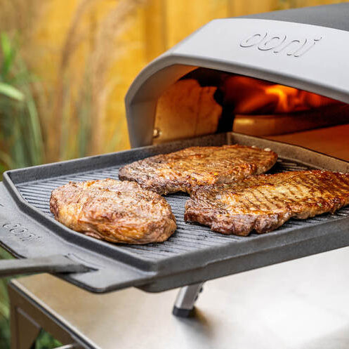 Cooking steaks with Ooni Koda Pizza Oven