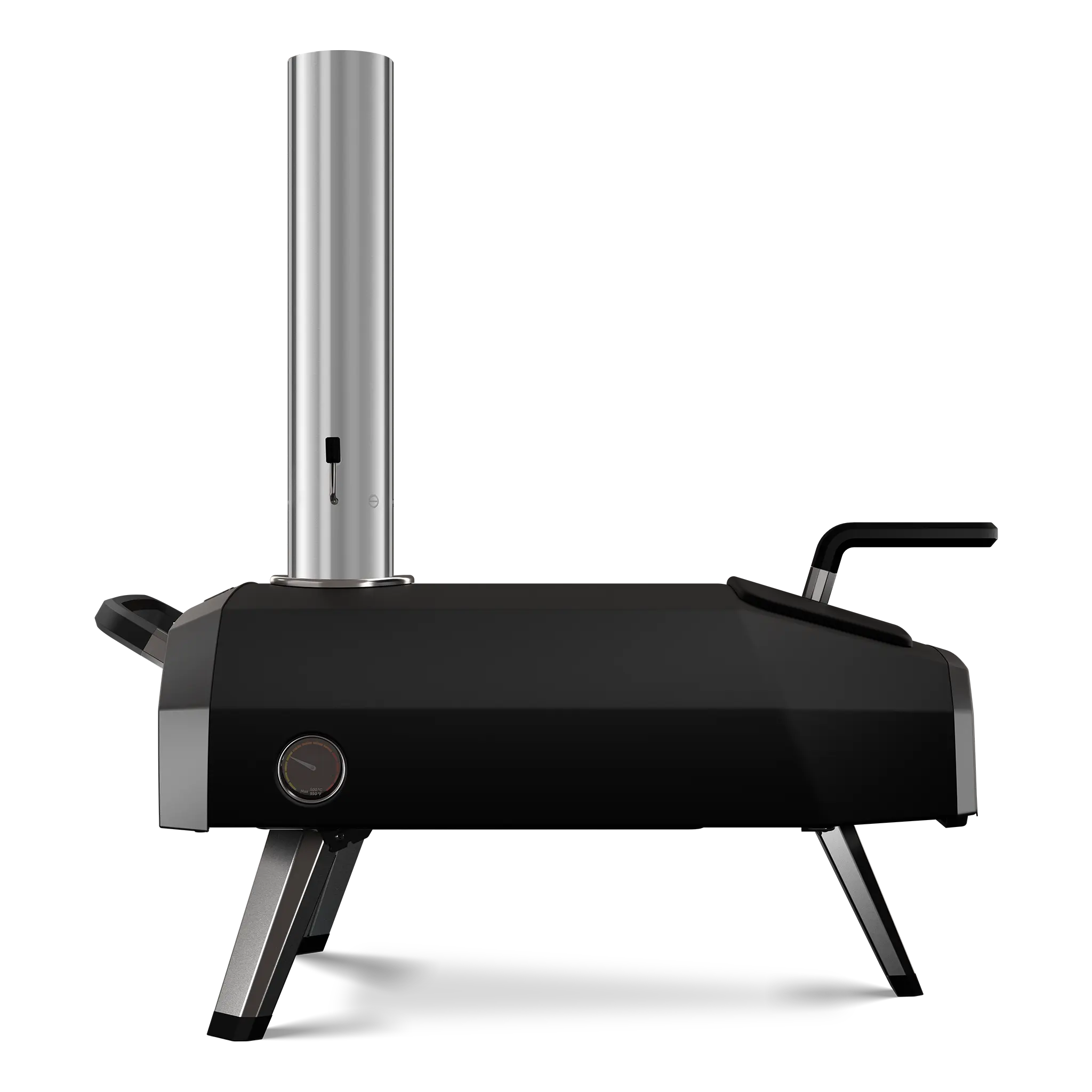 side view of the Karu 2 multi-fuel pizza oven 