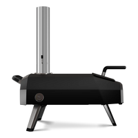 side view of the Karu 2 multi-fuel pizza oven 