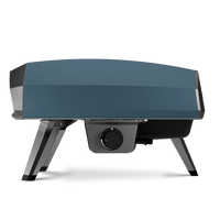 Side view of the Ooni koda 2 gas pizza oven in slate blue 