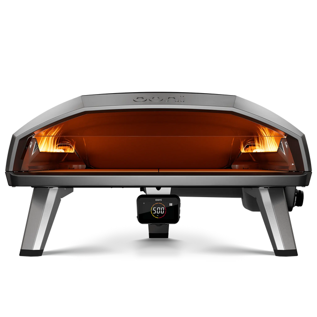 Front view of the Ooni Koda 2 max gas powered pizza oven 