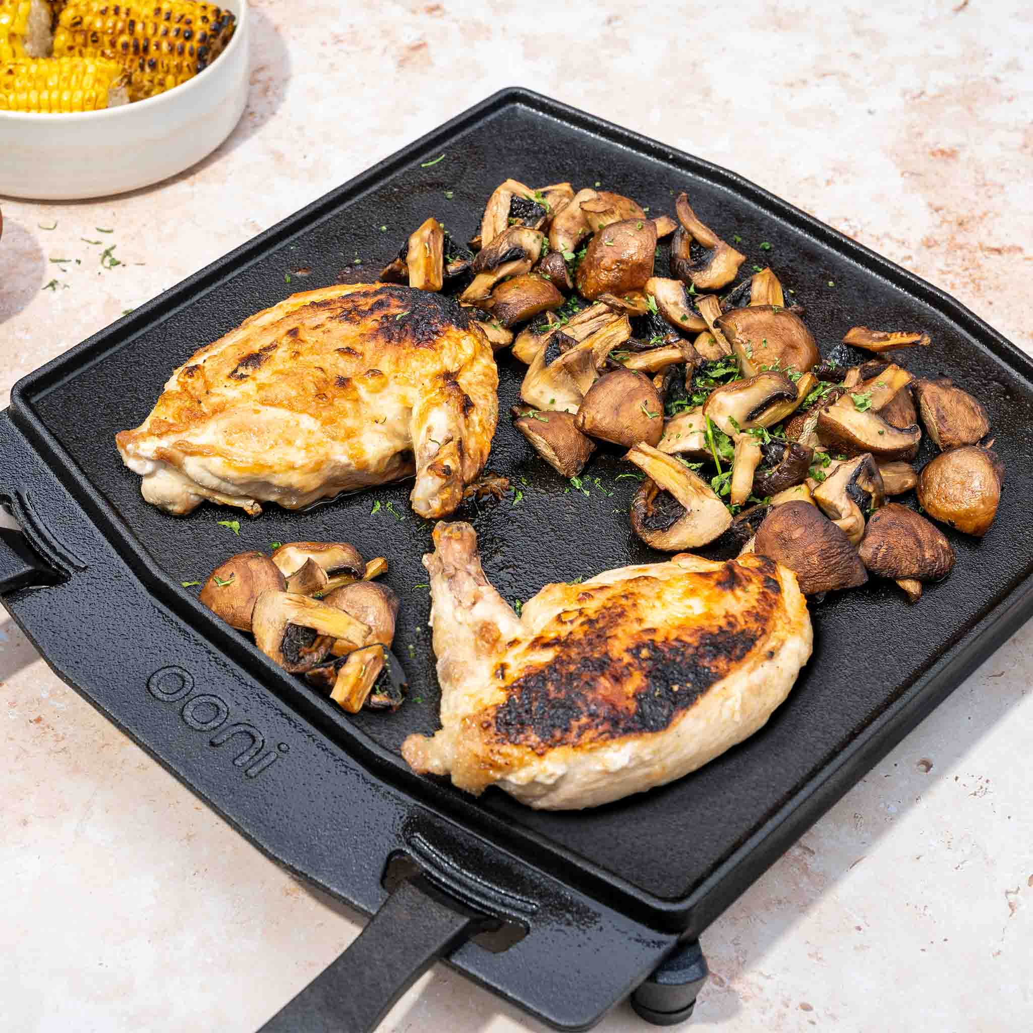 Dual Sided Grizzler Pan Lifestyle Image