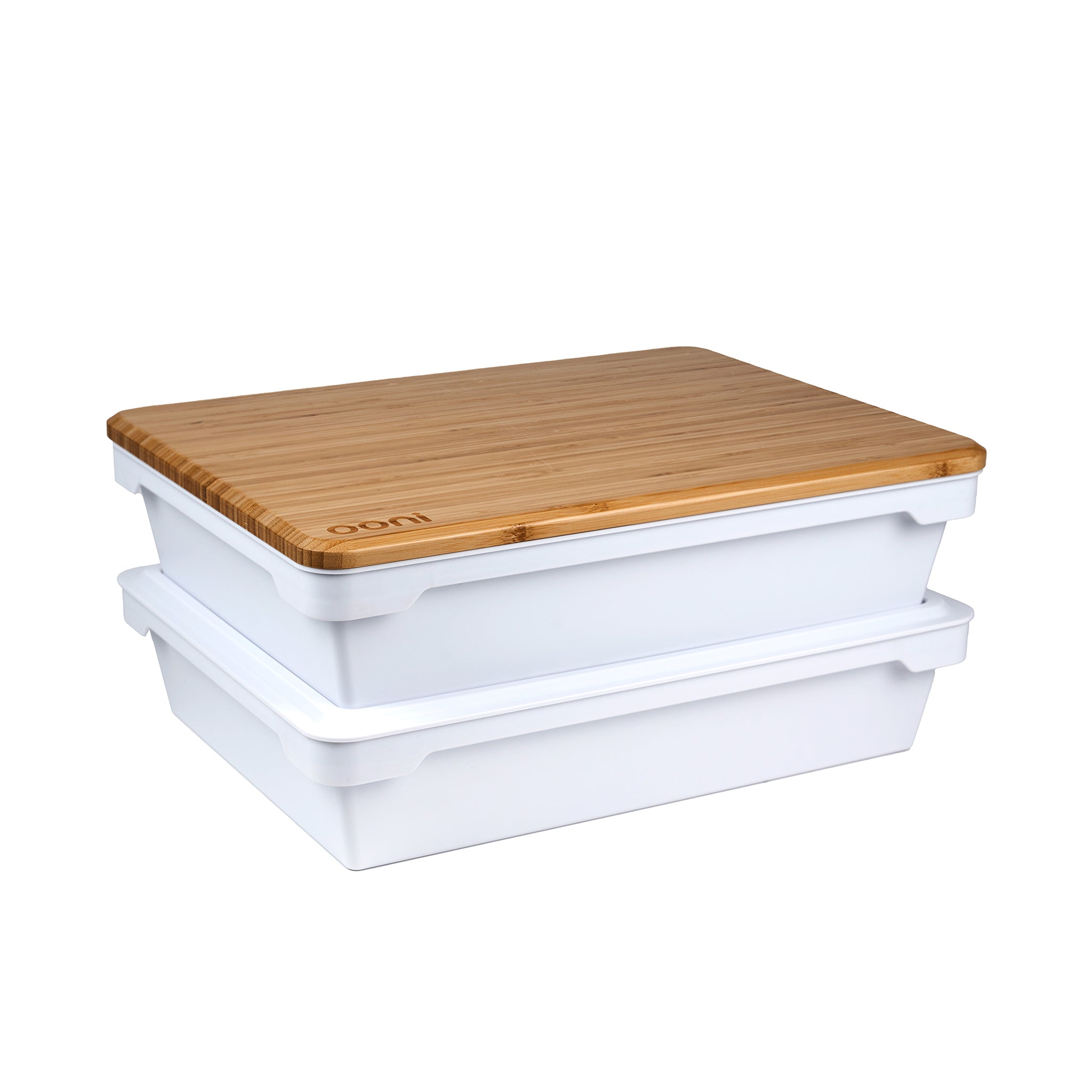 Ooni Dough Prep Boxes with a prep lid on top