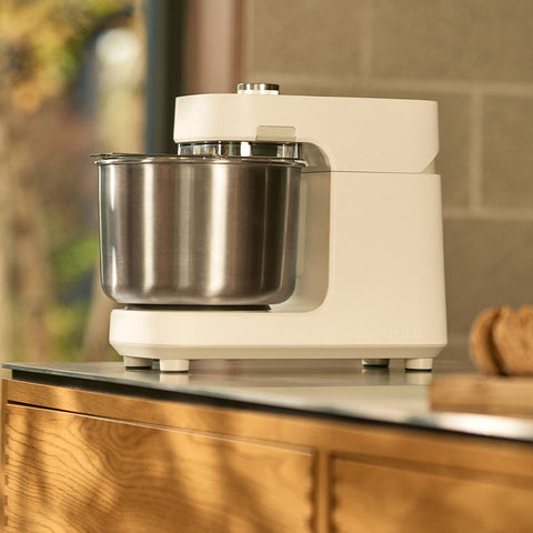 The Ooni Halo Pro Mixer on a kitchen worktop