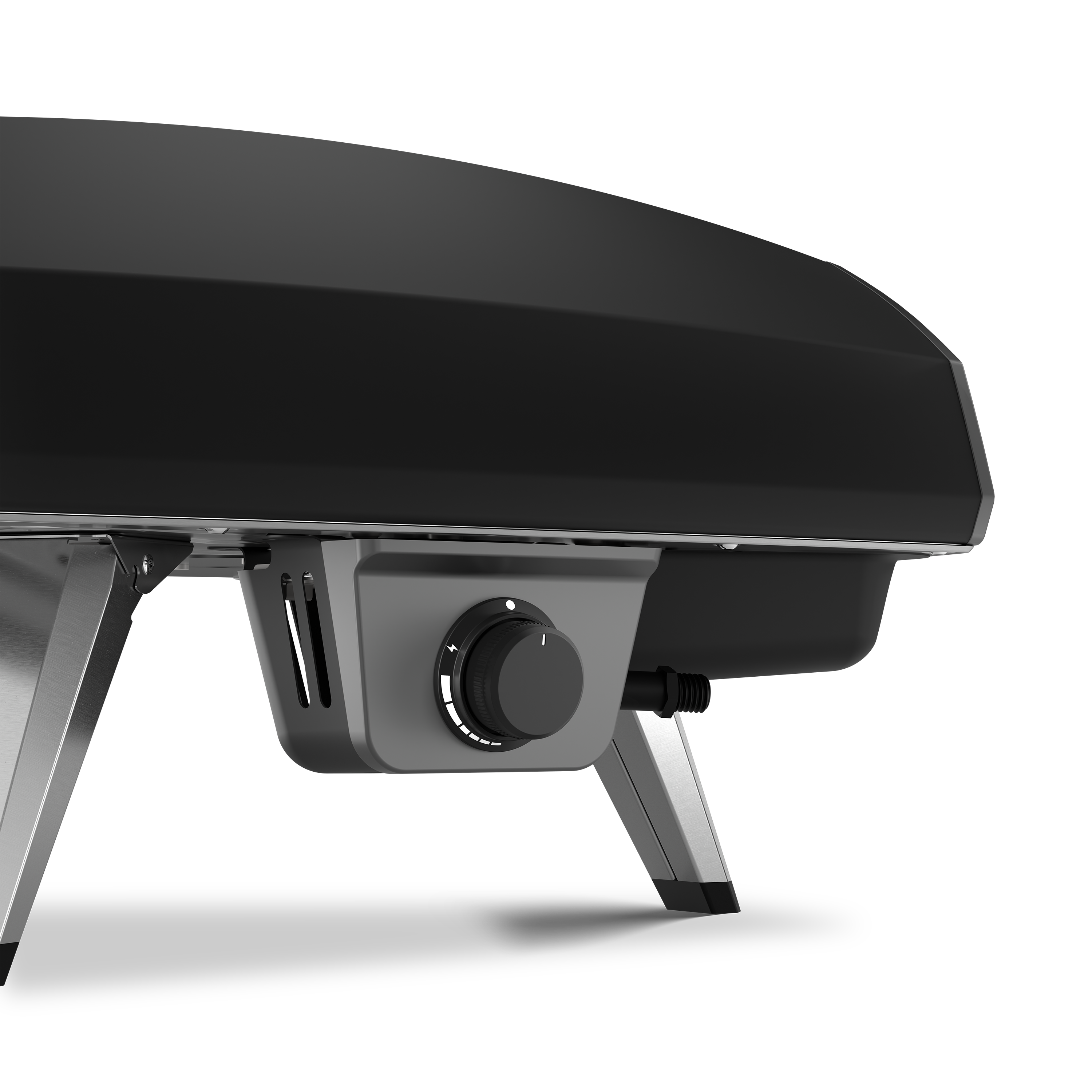 Close-up of the Ooni Koda 2 Gas Powered Pizza Oven in Foundry Black