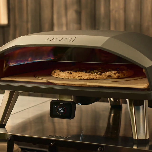Ooni Koda 2 Max with Rotating Stone and pizza inside