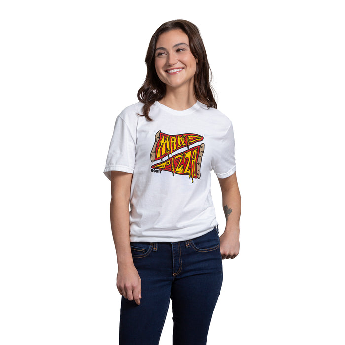 Make Pizza Slice Unisex T-Shirt - Ooni Europe | Click this image to open up the product gallery modal. The product gallery modal allows the images to be zoomed in on.