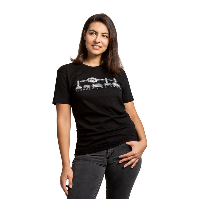 Ooni Oven T-shirt – Adult (Black) - Ooni Europe | Click this image to open up the product gallery modal. The product gallery modal allows the images to be zoomed in on.