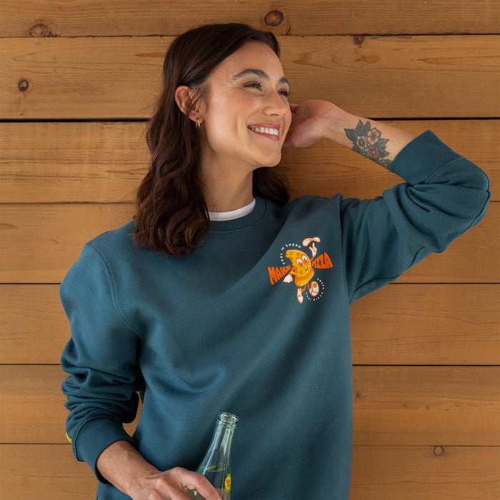 Feel the Knead Unisex Sweatshirt - Ooni Europe | Click this image to open up the product gallery modal. The product gallery modal allows the images to be zoomed in on.