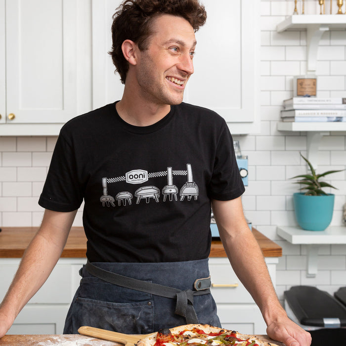 Ooni Oven Black T-shirt - Ooni Europe | Click this image to open up the product gallery modal. The product gallery modal allows the images to be zoomed in on.